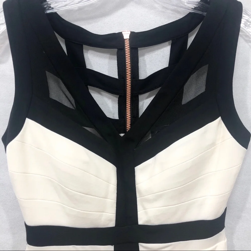JAX Sleeveless Dress, V-Neck Sheath Dress Size 2 - Picture 6 of 8